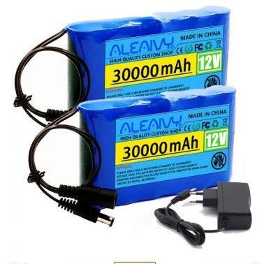 18650 锂电池 3S2P 12V 30000mah可充电电池锂电池组带BMS+充电器