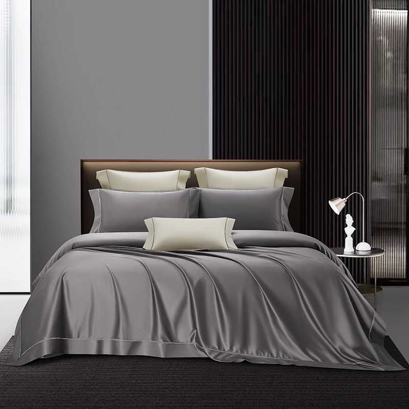 200支极奢长绒棉全棉四件套高密度纯棉高端轻奢高级床单贡缎床品
