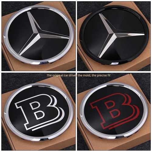 奔驰镜面大标新C级新E级GLK260ML300GL400ML63中网改装水晶标车标