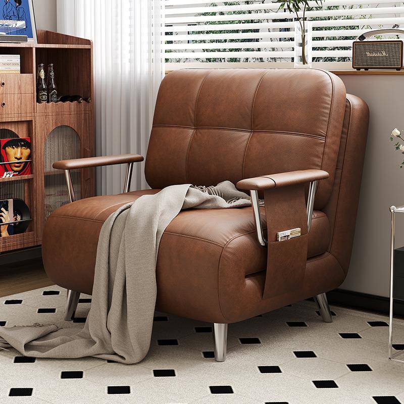 中古风沙发床折叠一体两用小户型客厅书房阳台单双人伸缩沙发床