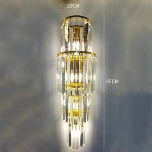酒店大堂水晶壁灯售楼部复式客厅ktv背景墙K1米金碧辉煌1.2米壁灯