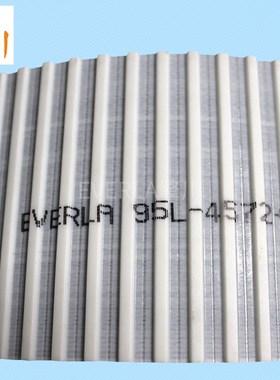 白色PU同步带 加PU胶挡聚氨酯E同步皮带输送钢条设备工业皮带