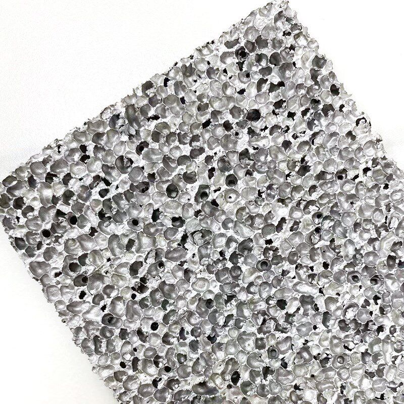 星空泡沫铝板 隔音泡沫铝 发泡铝 A级泡沫铝透光X比可切割加工