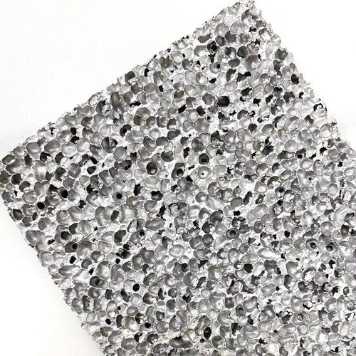 星空泡沫铝板 隔音泡沫铝 发泡铝 A级泡沫铝透光X比可切割加工