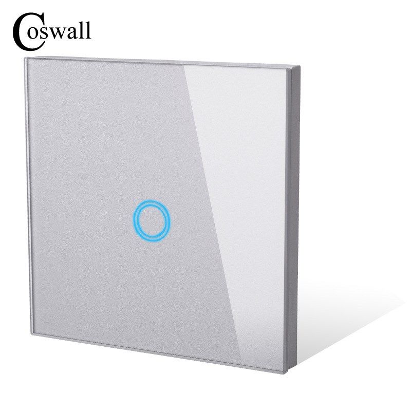 欧标86型触摸h开关钢化玻璃面板 单火线带指示灯墙壁开关欧规插座,电子/电工,智能开关,淘宝优惠券,粉丝福利购,淘宝优惠卷