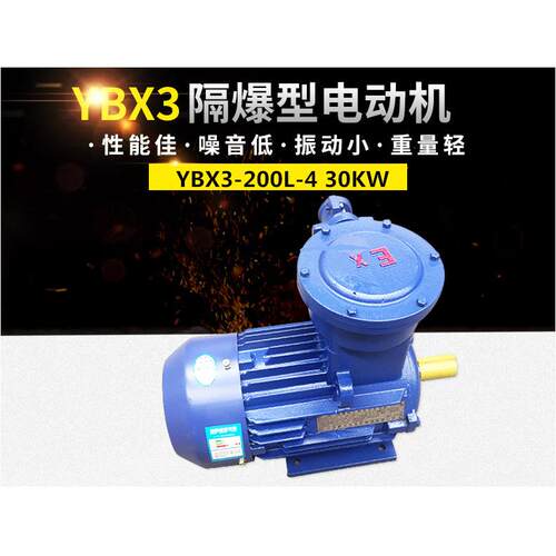 隔爆型三相异步电动机YBX3-200L-430W立式卧式防爆证电机