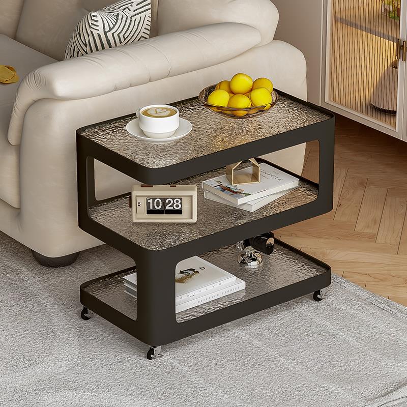 沙发边几边柜可移动茶几轻奢高级感桌子客厅小推车桌子床头置物架