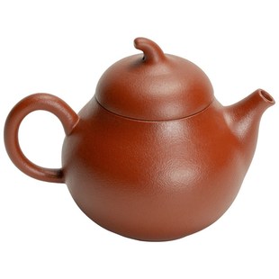 紫砂朱泥小茄瓜壶陶瓷茶具功夫泡茶壶家用过滤单个茶壶禅意泡茶器