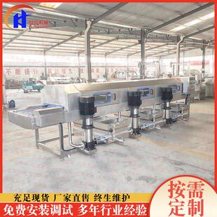不锈钢多段清洗洗筐机 鸡蛋筐清洗机 供应隧道式 高压喷淋洗筐机