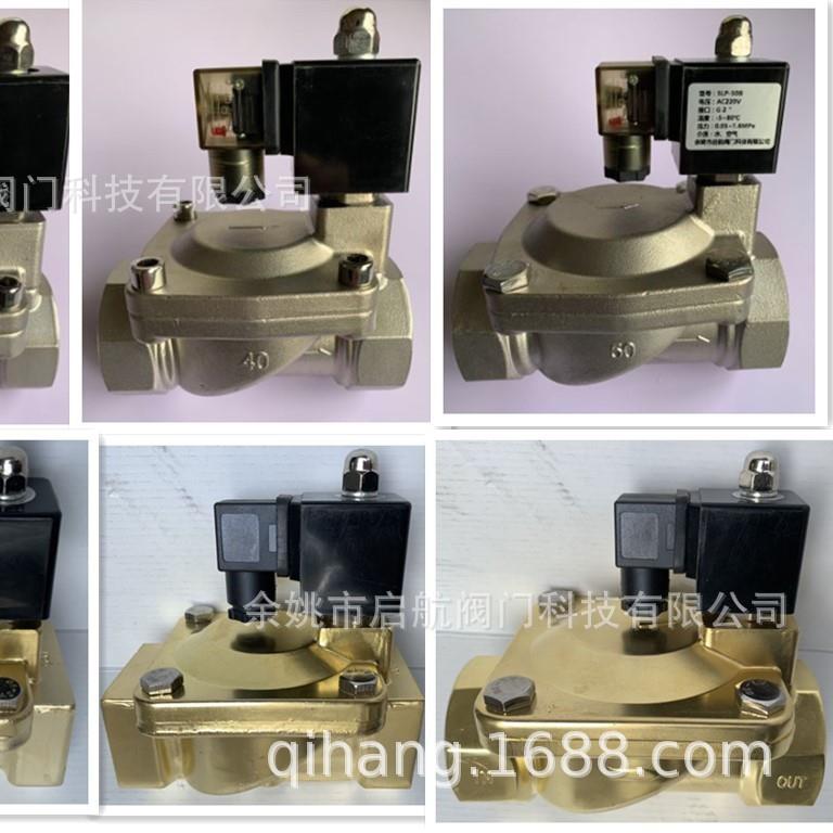 不锈钢SLP-50B先导式电磁阀 黄铜SLP-50先导式膜片电磁阀压力16KG