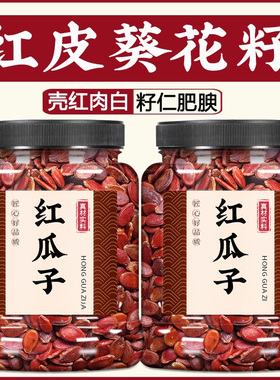 红西瓜子新货零食红皮瓜子五香炒葵花籽红色皮西瓜子原味新年