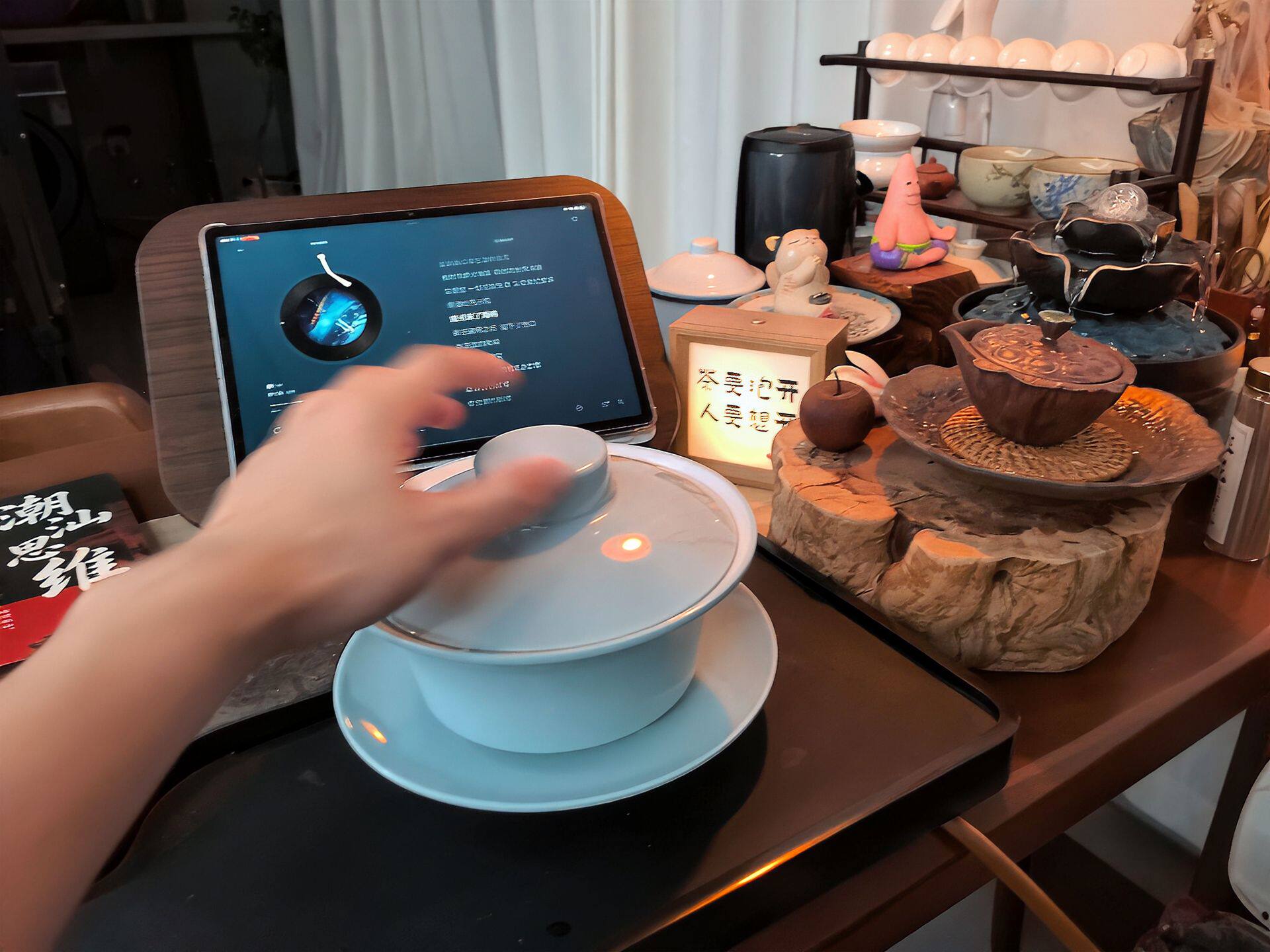 创意网红火锅店大号茶盖碗特色面碗千层毛肚茶杯碗甜品糖水碗