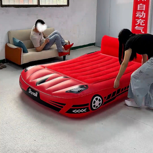 汽车帅气便携式 报警充气床加高卡通打地铺单双人床露营专用气垫床
