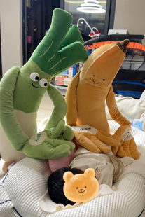 哄娃入睡婴儿安抚玩偶陪娃2025便携哄睡拍打神器新款大葱香蕉形象