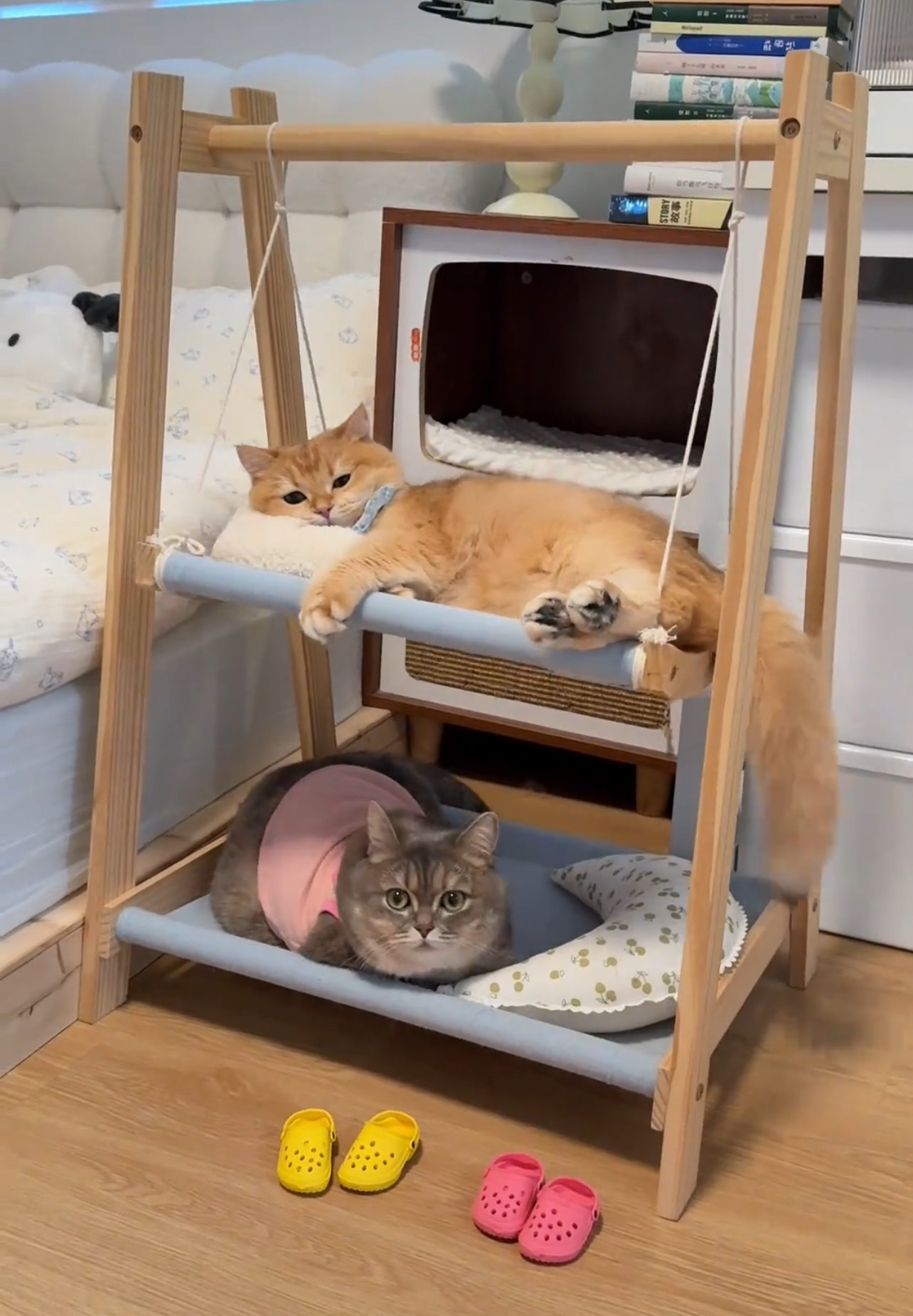 小猫小型犬可爱便携悬挂式秋千吊床摇篮猫咪吊床上下双层猫窝夏季,宠物/宠物食品及用品,猫狗床/躺椅,淘宝优惠券,粉丝福利购,淘宝优惠卷