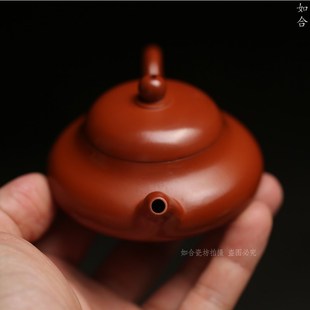 小玉乳壶功夫茶壶冲茶半手工手拉茶具入门实用家用可养 紫砂朱泥