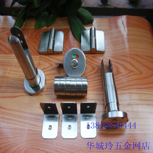 公共卫生间隔断五金配件,板式隔断连接件,厕所不锈钢套装配件。