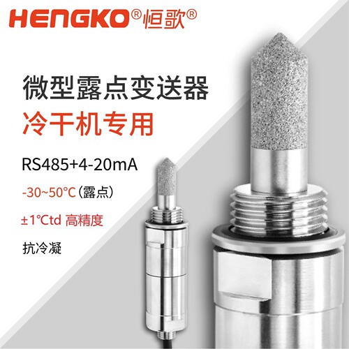 恒歌HG602-C干燥机微型露点仪探头 高精度露点仪 在线式露点变送