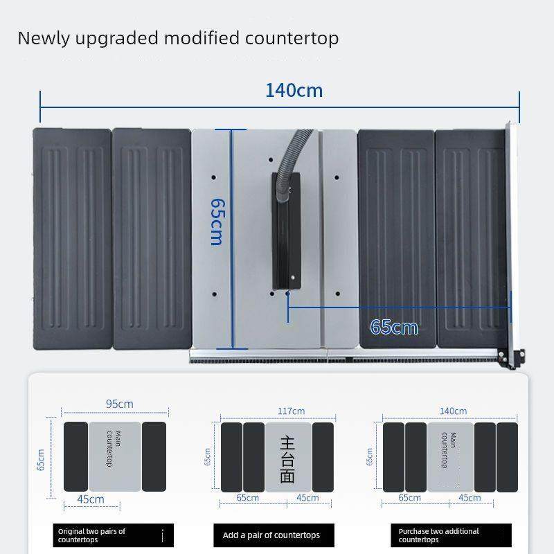 中旗10寸木工滑动台锯机械专用切割机无尘电锯多功能装饰木滑动台