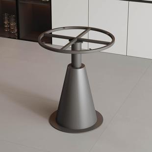 桌腿支架阳台岩板桌腿茶几边几金属桌脚圆形大理石桌架底座定制