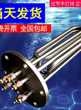 蒸烫机加热管380v220v蒸汽产生器电锅炉140法兰电热管12/18/24kw