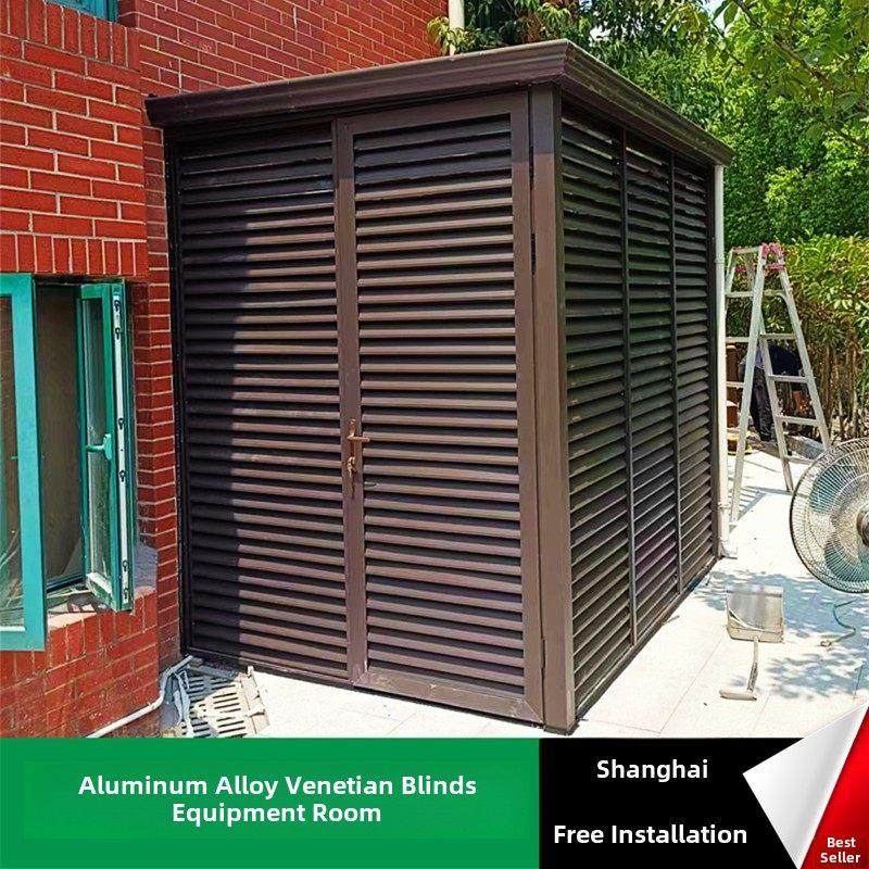 室外铝合金机房工具室百叶窗别墅庭院储物风口空调室外机防护罩,基础建材,铝合金阳光房,淘宝优惠券,粉丝福利购,淘宝优惠卷