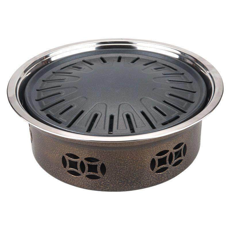 韩式烤肉锅家用无烟木炭圆形烧烤炉子户外商用摆摊小型烤肉炉碳火,厨房/烹饪用具,一次性烧烤炉,淘宝优惠券,粉丝福利购,淘宝优惠卷