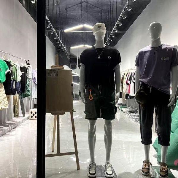 模特男道具人体全身假人塑料人台男装店服装橱窗拍摄衣服展示架子