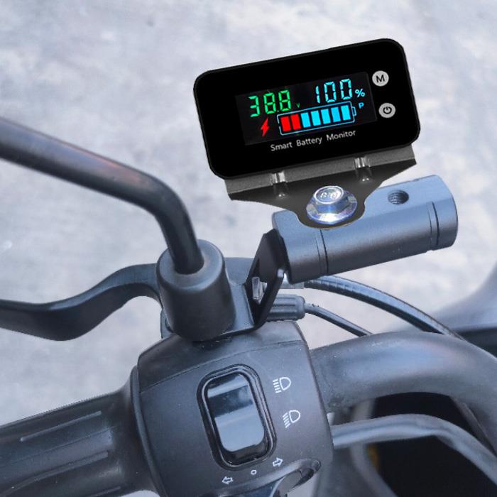 防水款电动车电量电压表通用可代设置显示器电瓶蓄电池电压量表头