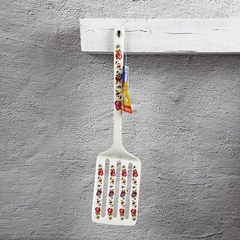 韩国进口玫瑰密胺锅铲料理铲塑料铲子耐温烙饼铲带孔漏铲厨房炒菜