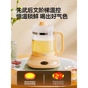 一刻间全玻璃养生壶家用恒温壶花茶果茶燕窝养生壶多功能煮茶壶