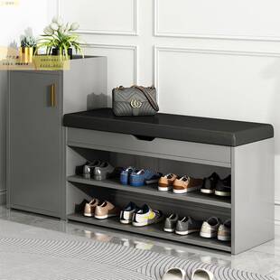 入门一梯一户门口鞋柜加换鞋凳座椅一体带靴位鞋架可坐家用带凳子
