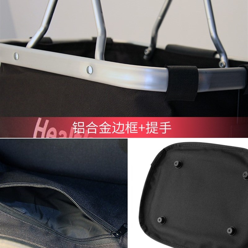 自行车车筐山地车前车框折叠通用防D水帆布快拆电动单车菜篮子挂