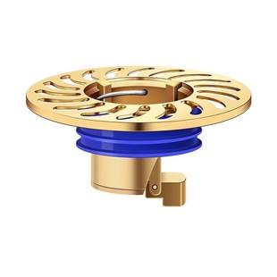 家用卫生间地漏防臭器盖下水管道防返臭神器N全铜内芯通用防虫配