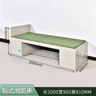 单层铁皮钢制单人床高低加厚铁架床宿舍J值班室门卫现代简约铁艺