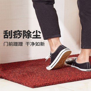 加厚进门丝圈地垫家用门q口防滑加厚脚垫入户门防水塑料地毯可裁