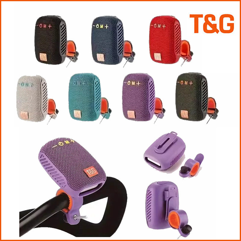 新款户外骑行音响TG392固定支架重低音便携小音响插卡TWS蓝牙