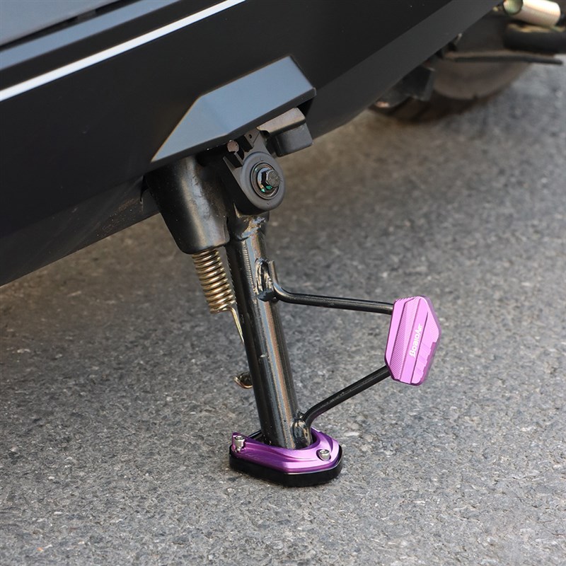 黑火蚁适用小牛FX边撑底座加大脚垫脚撑套改装配件加宽边撑辅助块