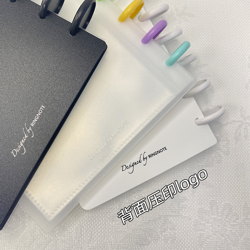 RINGNOTE 磨砂黑白3寸拍立得相册专辑小卡收藏4寸蘑菇孔追星卡册