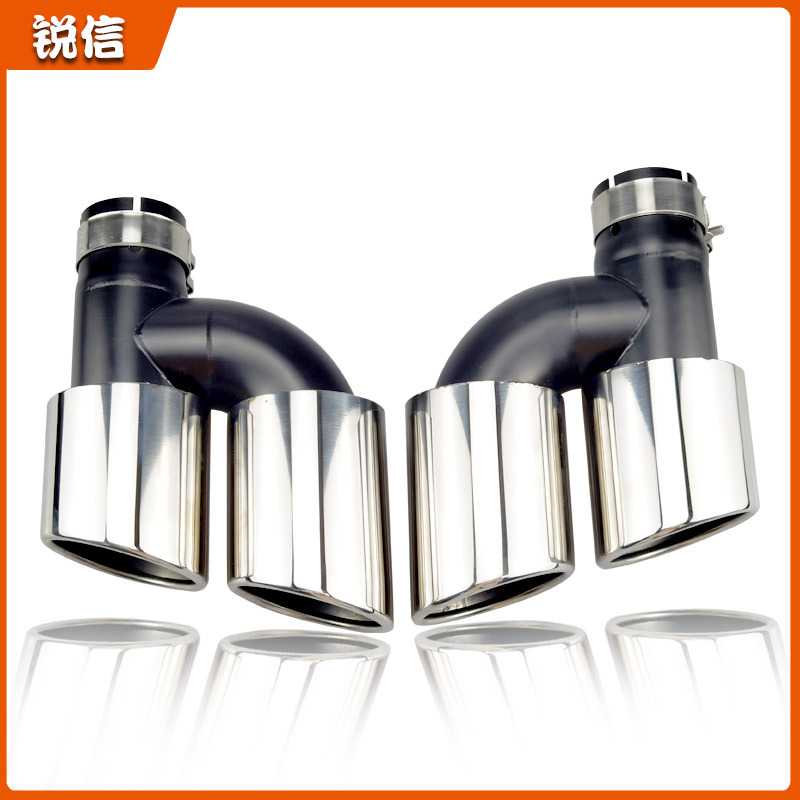 适用于奥迪A4L/A5/A6L/A7改装四出尾喉S4/S5/S6/S7不锈钢排气尾嘴