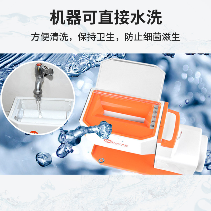 推荐家用面条机手摇款小型老式滚轮擀面齿轮切面S手动多功能压面