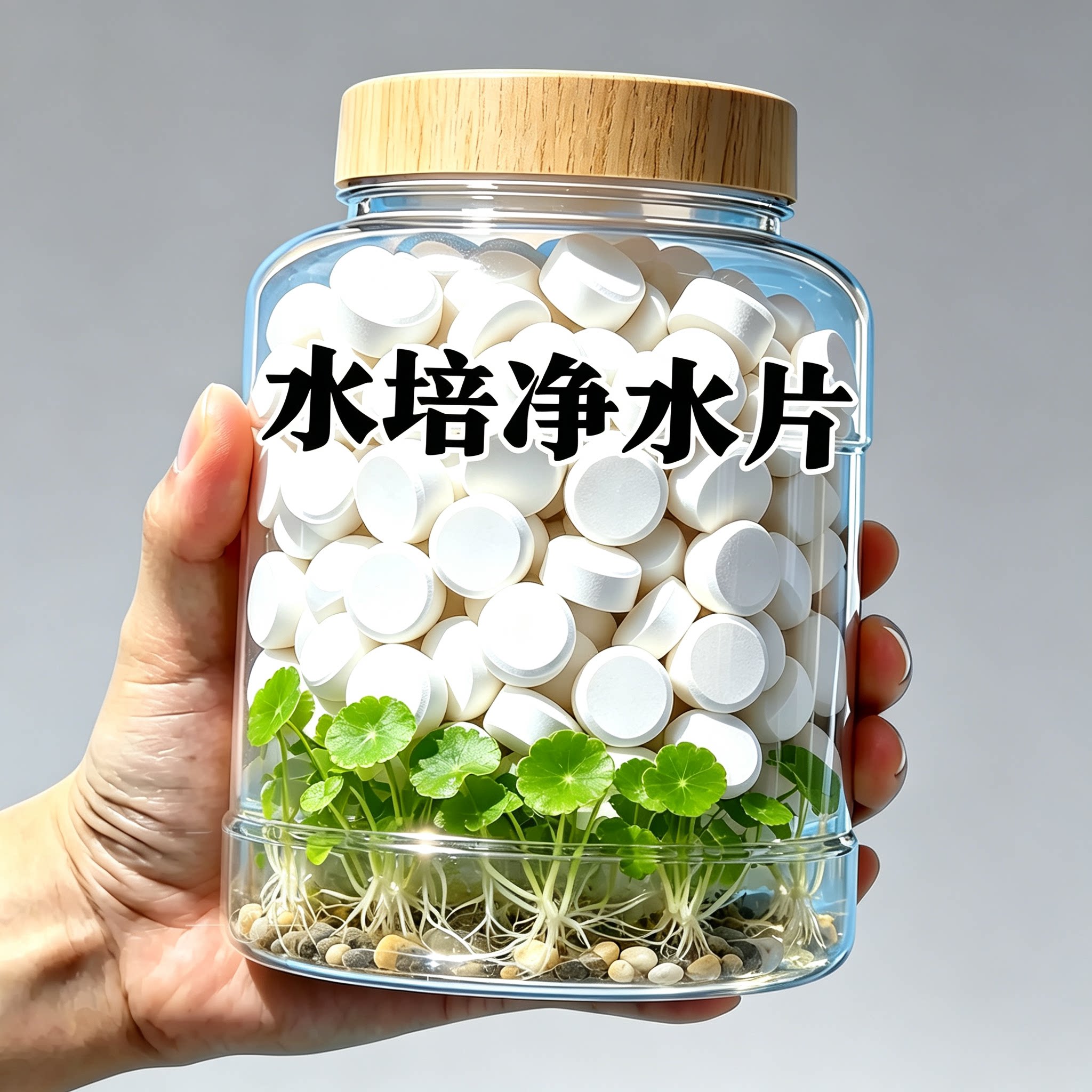 清菌净水片改善臭水浑水水培烂根植物通用鲜花保鲜消毒片水培专用