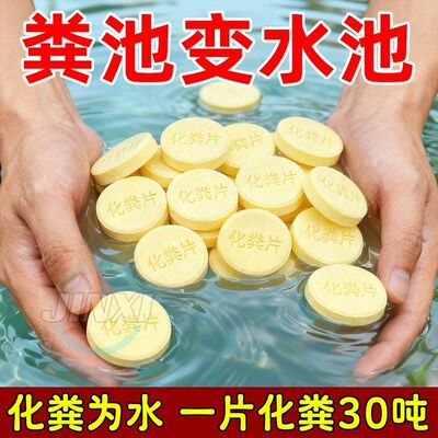 化粪池强力溶解片强力化粪剂旱厕卫生间养殖场除臭分解大便除臭液