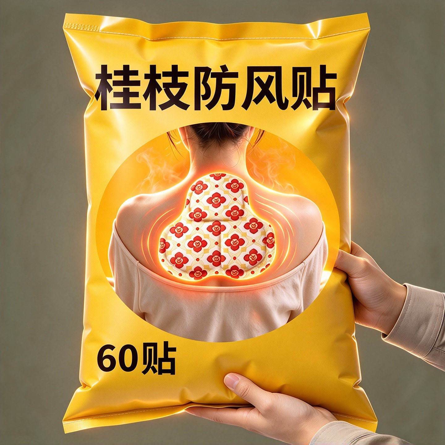 颈椎热敷贴包肩颈脖子颈部暖颈护颈蒸汽艾草艾灸贴四季通用发热贴
