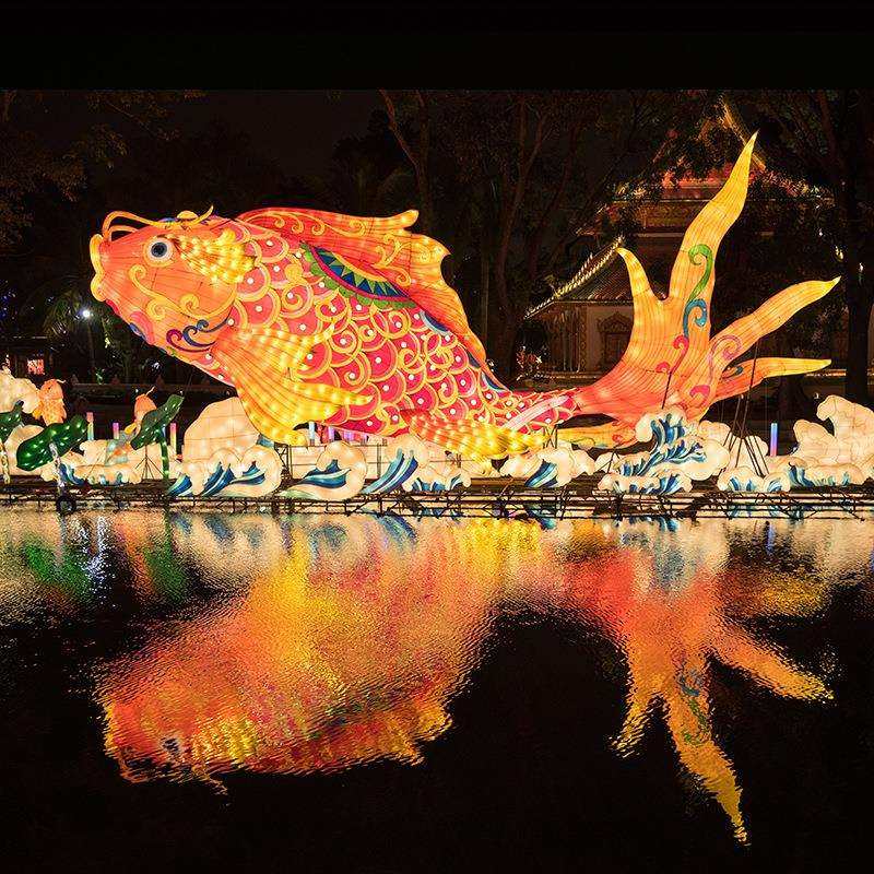 新年大型节日鲤鱼花灯传统工艺彩灯文旅景区街道亮化装饰手工灯笼,鲜花速递/花卉仿真/绿植园艺,割草机/草坪机,淘宝优惠券,粉丝福利购,淘宝优惠卷