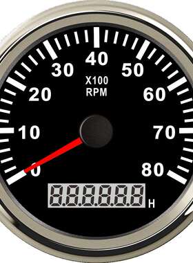 SJ系列 DN85mm 汽车工程车改装通用 发动机转速表 8000RPM