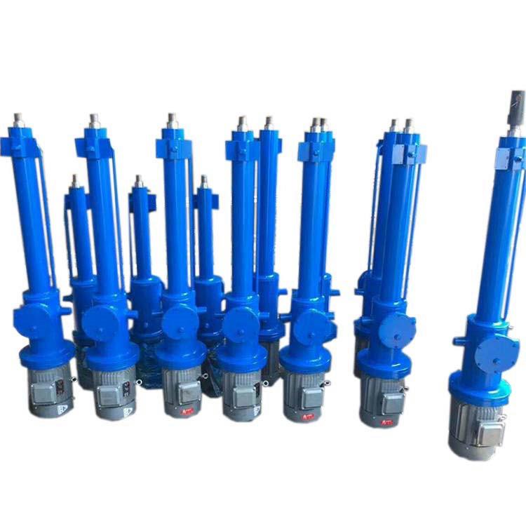 推力足压力稳电液油缸自锁电动推杆带行程限位电动推杆