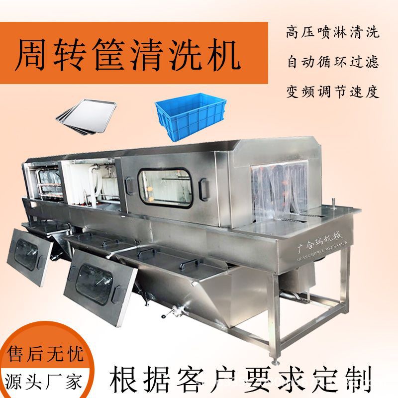 筐篮购物袋热碱去油污清洗风干机
