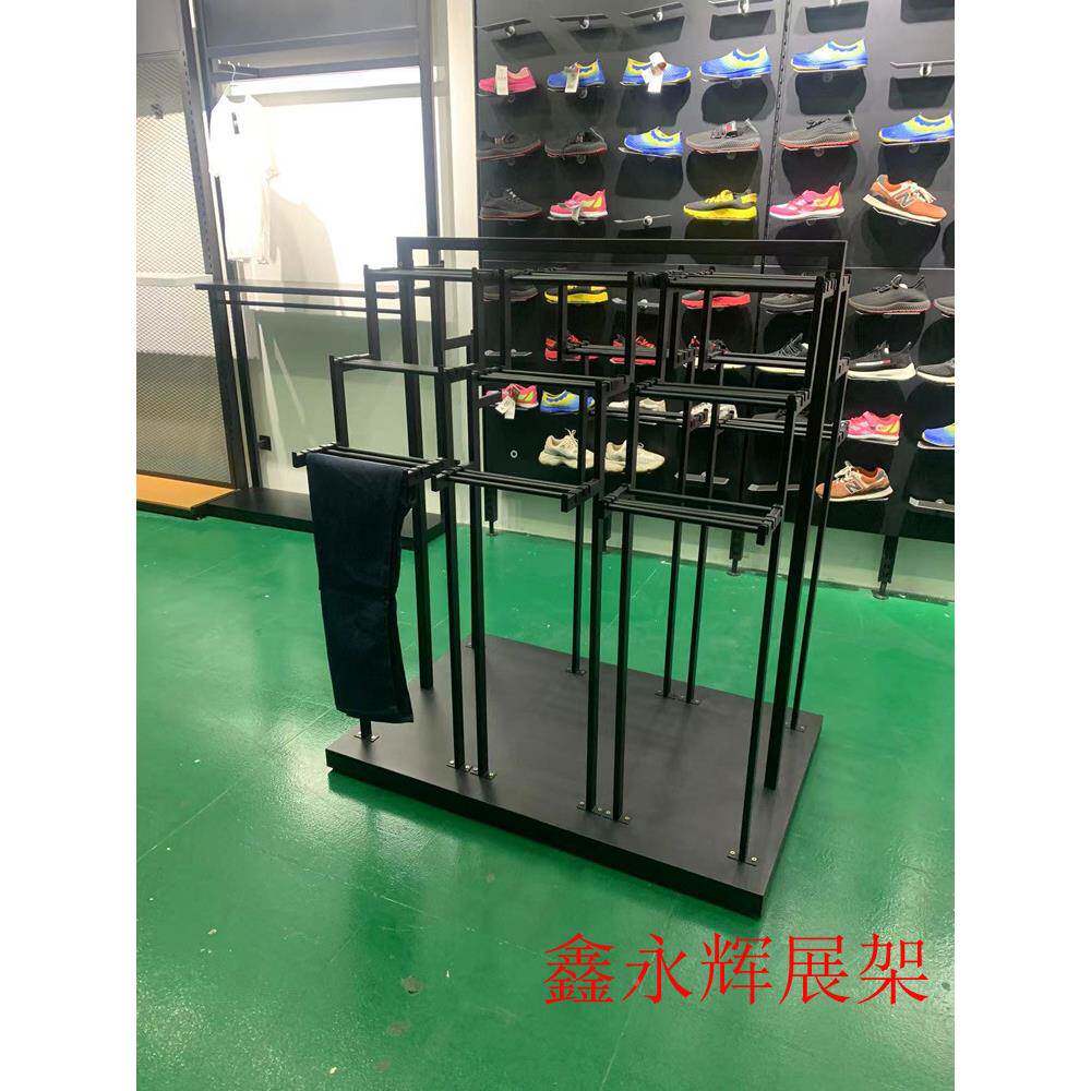 男装ULY店裤货架多层装裤店铁艺中岛裤架服展示架双面子台西裤架