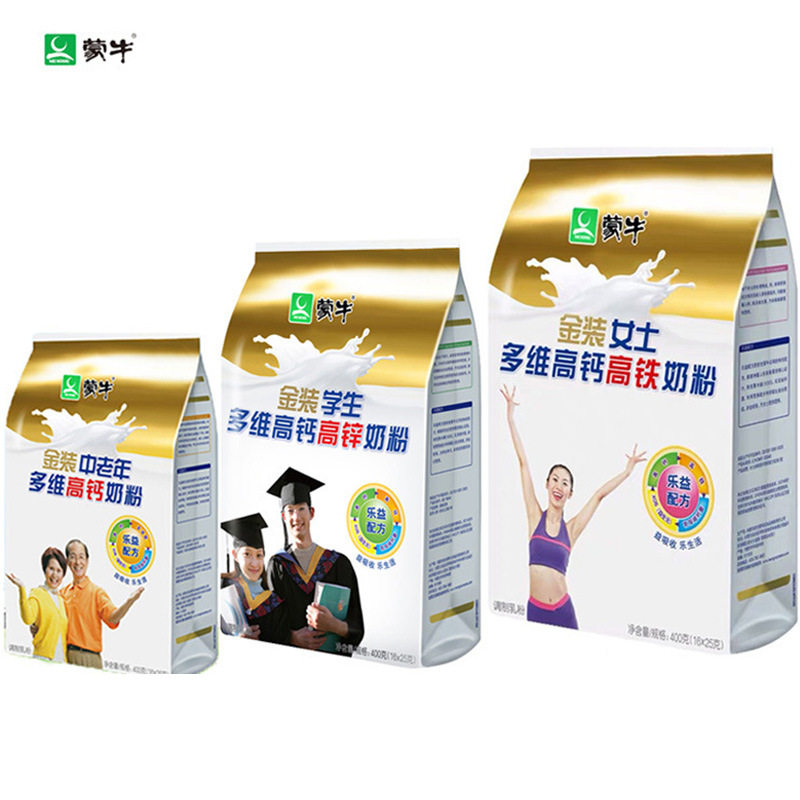 蒙牛奶粉中老年/学生/女士多维高钙高锌高铁奶粉400g袋装,咖啡/麦片/冲饮,中老年奶粉,淘宝优惠券,粉丝福利购,淘宝优惠卷